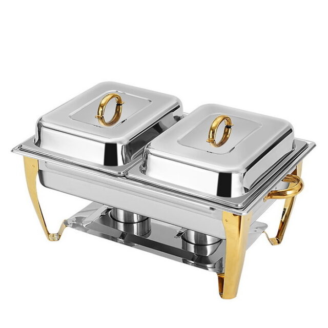 UC137 9L Double Grids Rectangular Chafing Dish