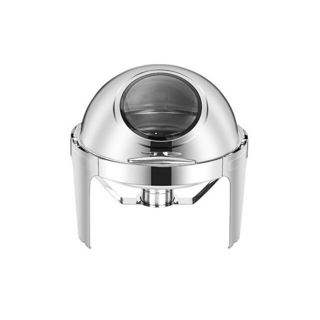 UC141 6L Silver Round Chafing Dish