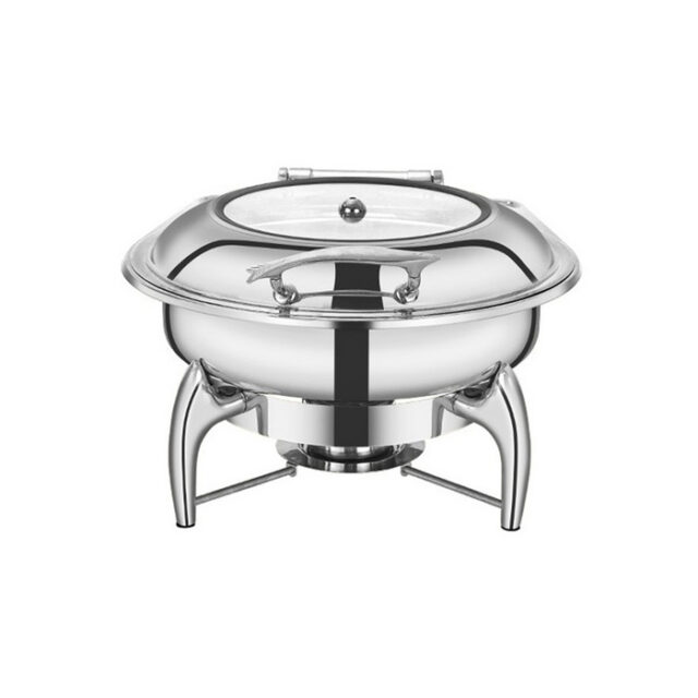 UC147 6L Silver Round Chafing Dish