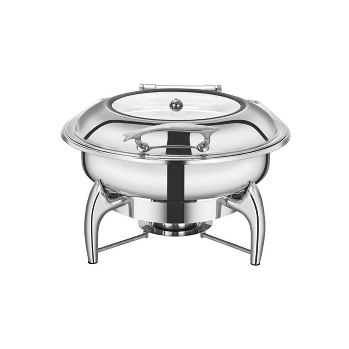 UC147 6L Silver Round Chafing Dish