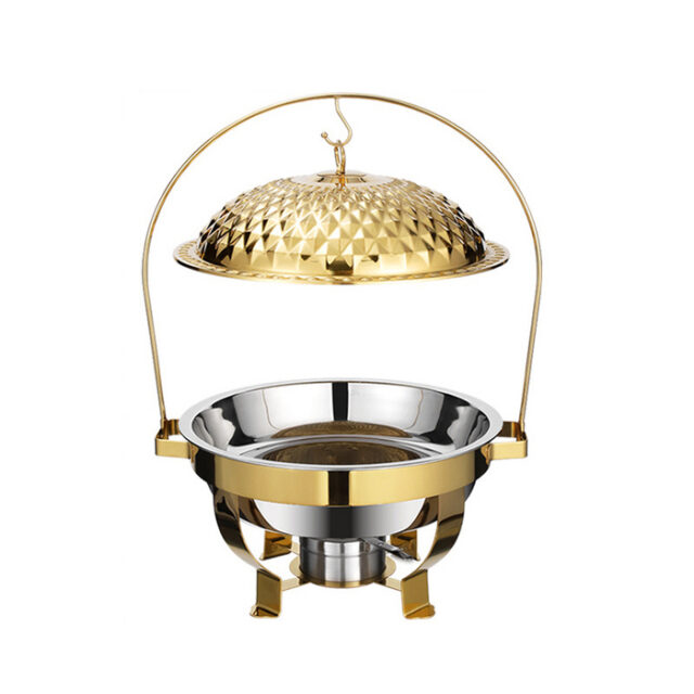 UC149 4.5L Gold Round Chafing Dish