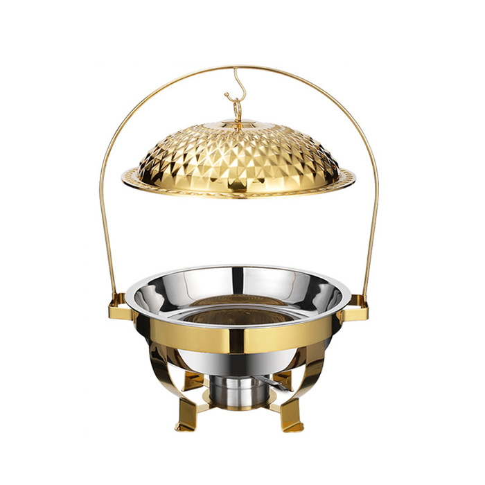 UC149 4.5L Gold Round Chafing Dish