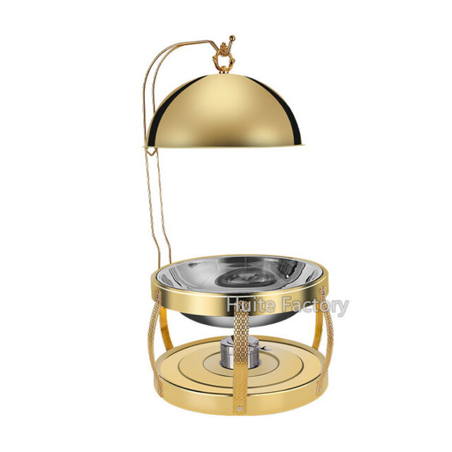 UC153 8L Golden Round Chafing Dish