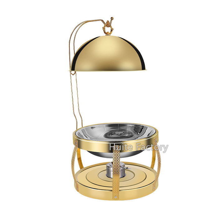 UC153 8L Golden Round Chafing Dish